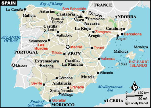 ispanya haritası